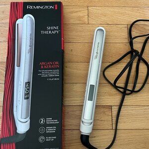 Remington Shine Therapy Hair Straightener Flat Iron - White